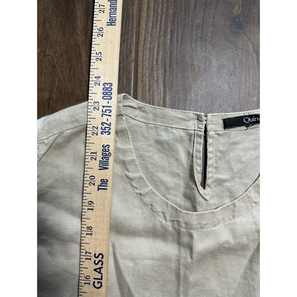 Quince Women's 100% Hypoallergenic Linen Tank CD4 Flax *No Size Tag (M) Capsule - Picture 7 of 7